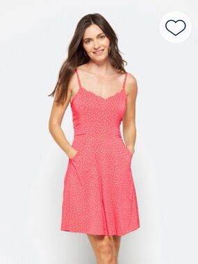 41 Hawthorn Spotted Spaghetti-Strap Mini Dress Size L